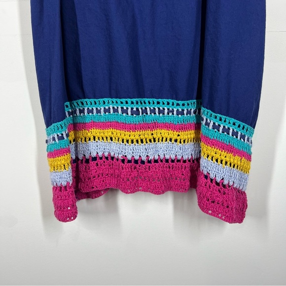 Anthropologie Akemi + Kin Crochet Trim Swing Dress Size Medium - Picture 7 of 12